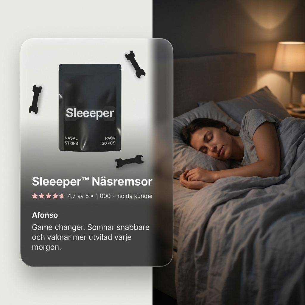 Sleeeper™ Näsremsor för Sömn, Snarkning & Återhämtning
